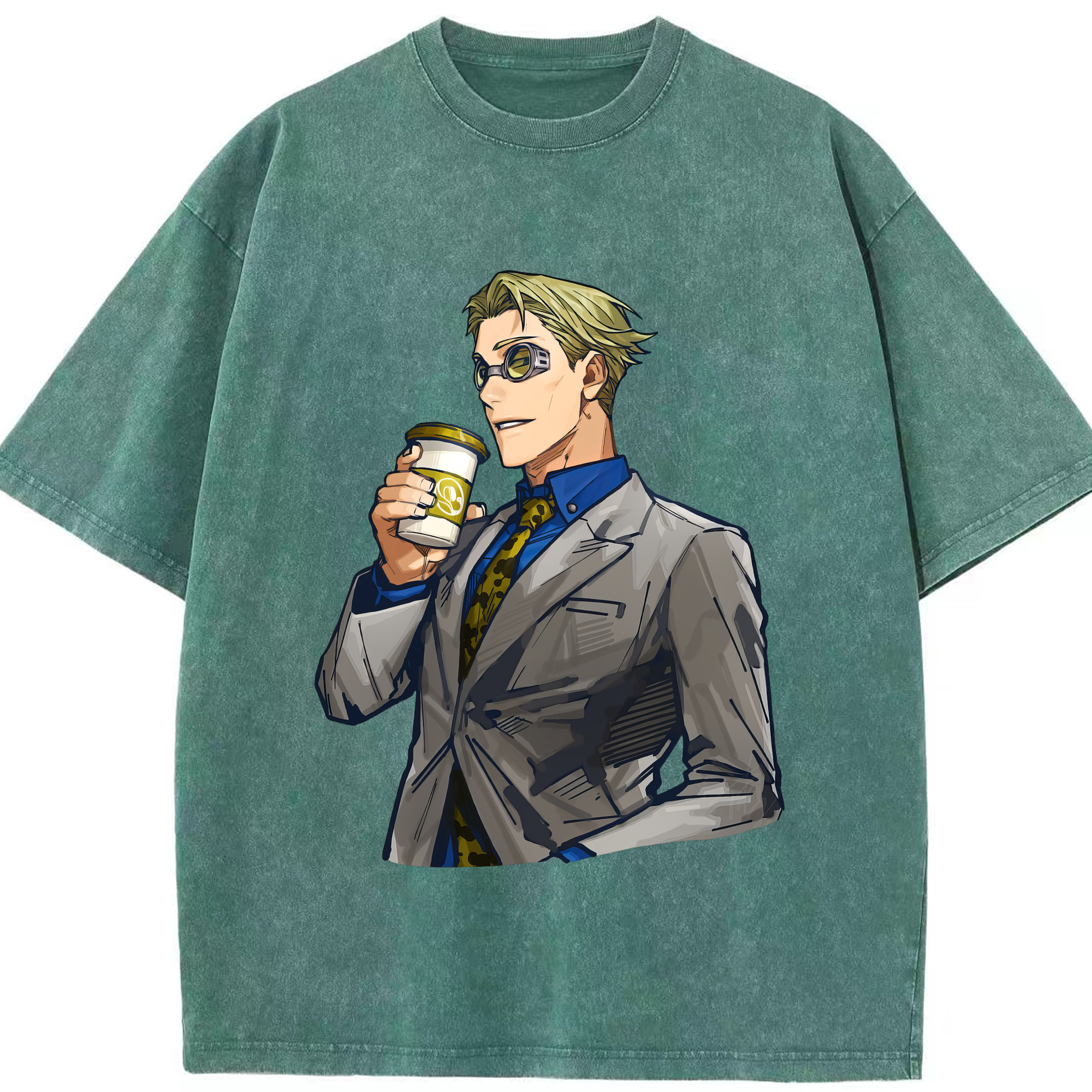 （画像用） 呪術廻戦 Jujutsu Kaisen 綿100% ヴィンテージ風 半袖Tシャツ（フロントプリント）
